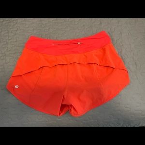 Red running shorts in tall.
